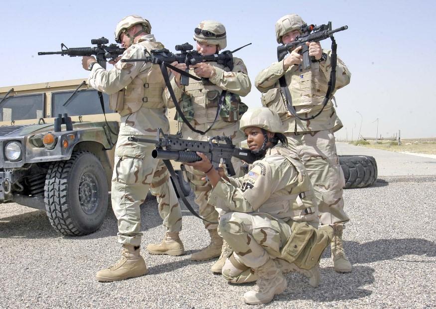 Foto publicidad de militares estadounidenses