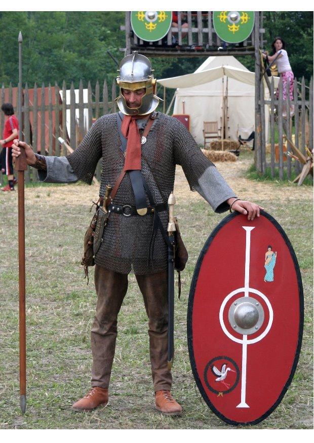 Foto soldado romano en el 175 ac