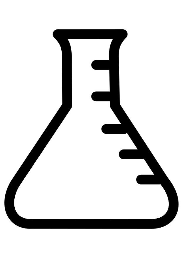 frasco de laboratorio Dibujo para colorear frasco de laboratorio