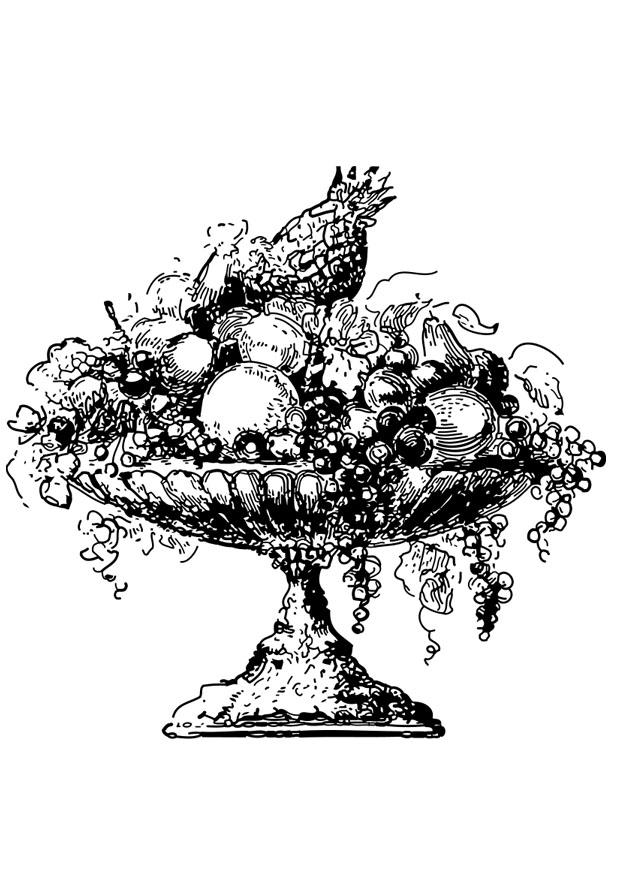 frutero Dibujo para colorear frutero