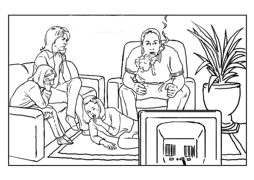 fumar Dibujo para colorear fumar