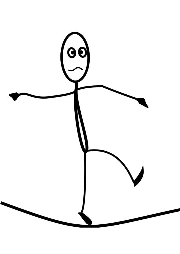 funanbulista Dibujo para colorear funanbulista