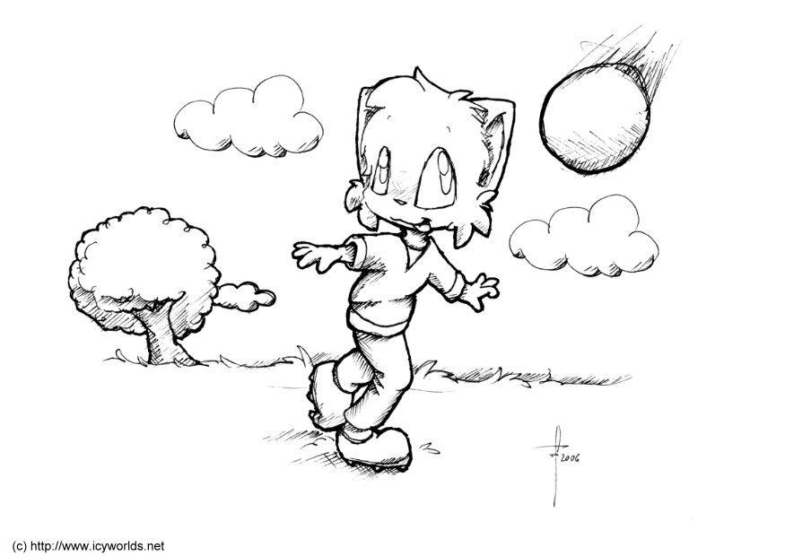 fAºtbol Dibujo para colorear fAºtbol