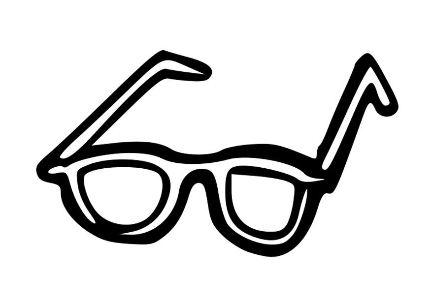 gafas de sol Dibujo para colorear gafas de sol