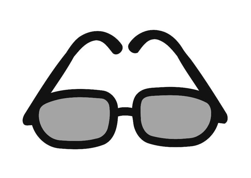 gafas de sol Dibujo para colorear gafas de sol