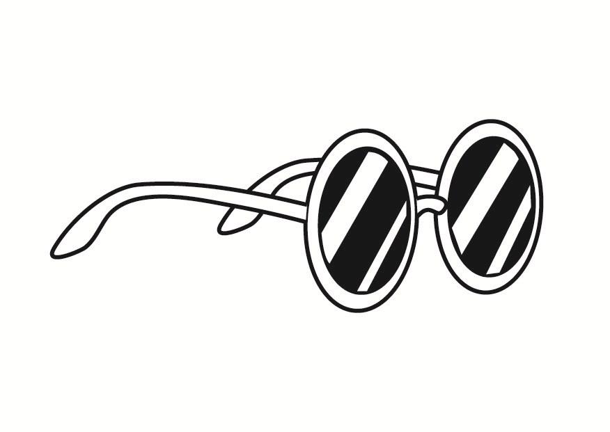 gafas de sol Dibujo para colorear gafas de sol
