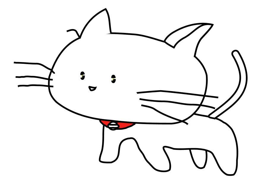 gato Dibujo para colorear gato