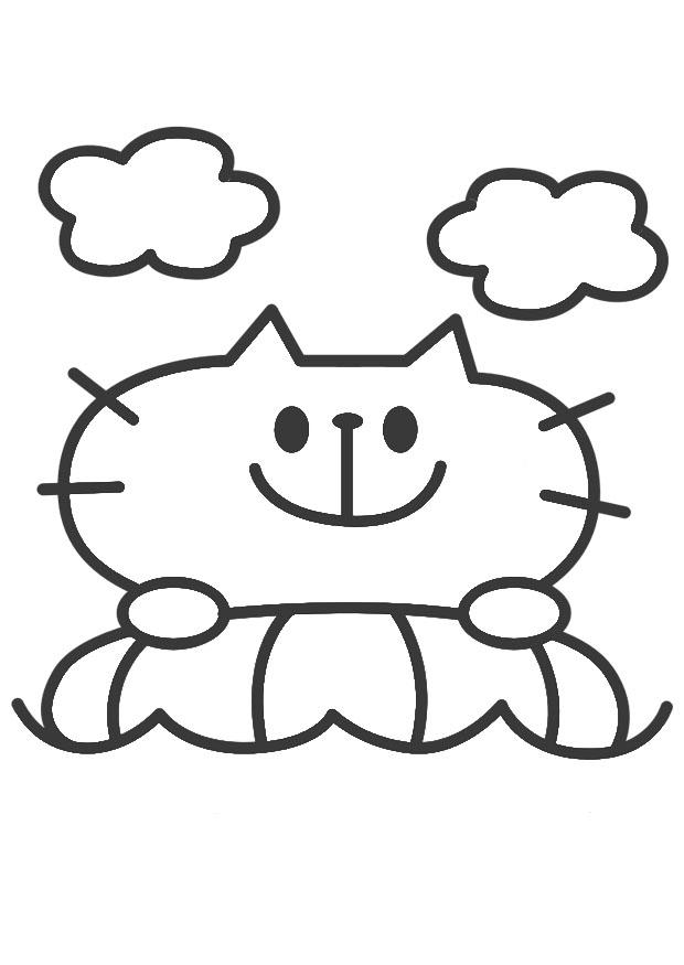 gato Dibujo para colorear gato