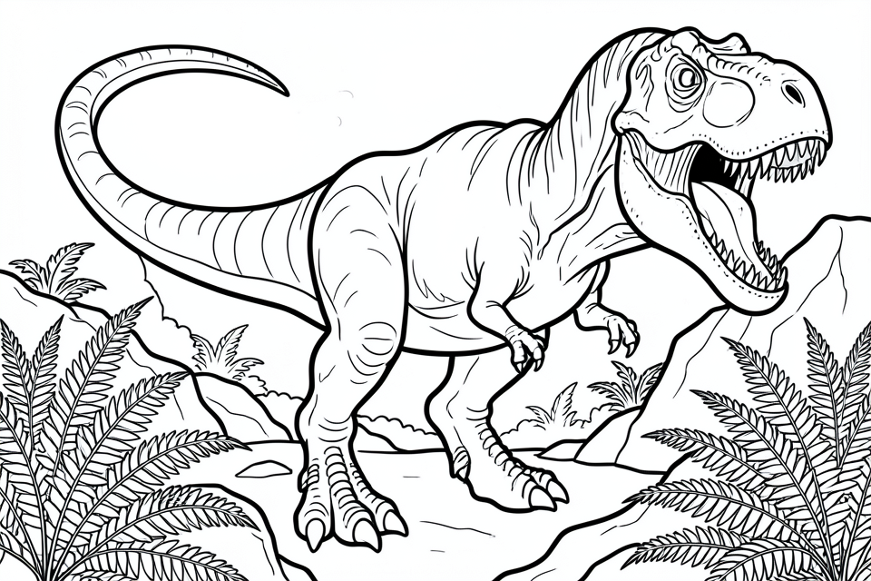 giganotosaurus Dibujo para colorear giganotosaurus