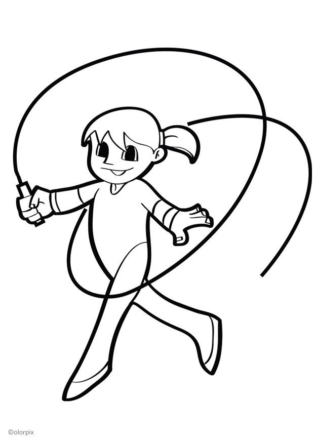 gimnasta Dibujo para colorear gimnasta