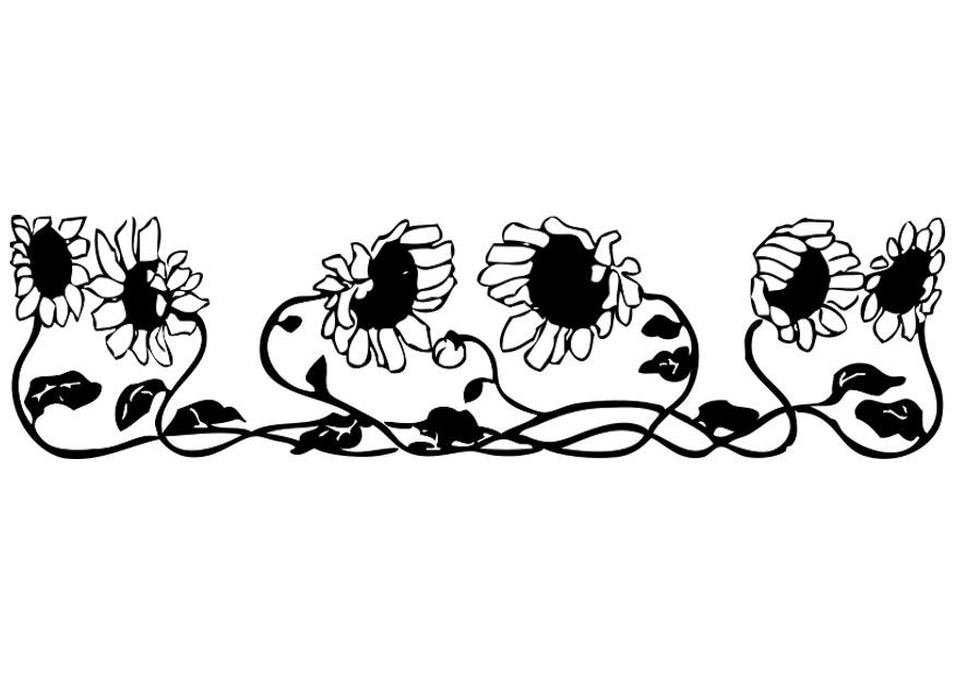 girasoles Dibujo para colorear girasoles