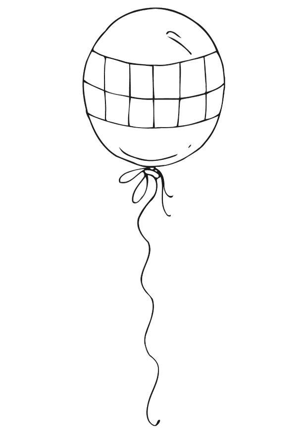 Dibujo para colorear globo