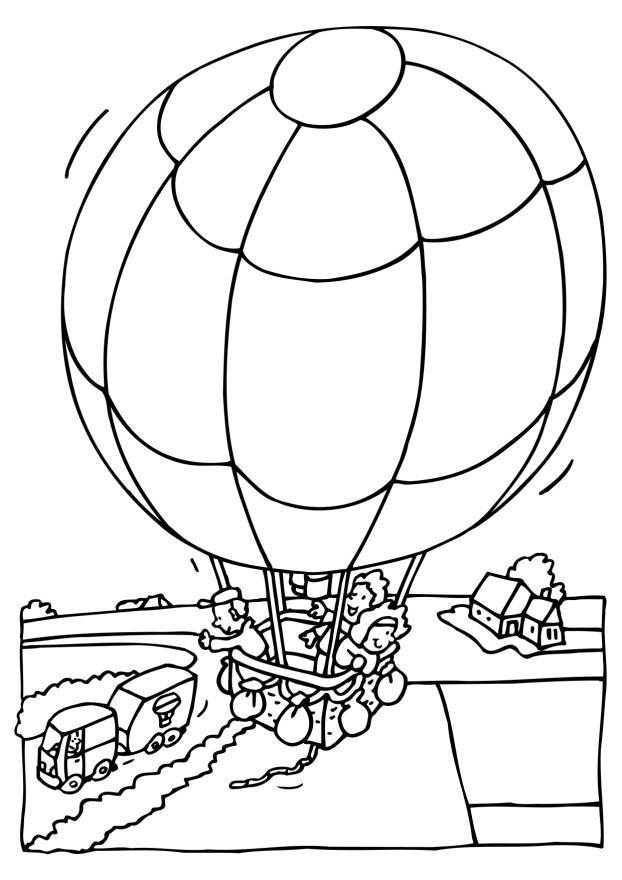 Dibujo para colorear globo