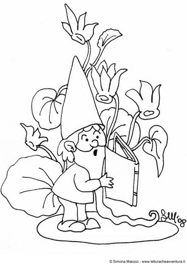 gnomo Dibujo para colorear gnomo