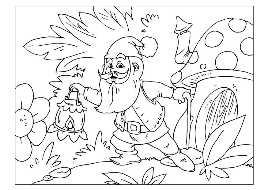gnomo Dibujo para colorear gnomo