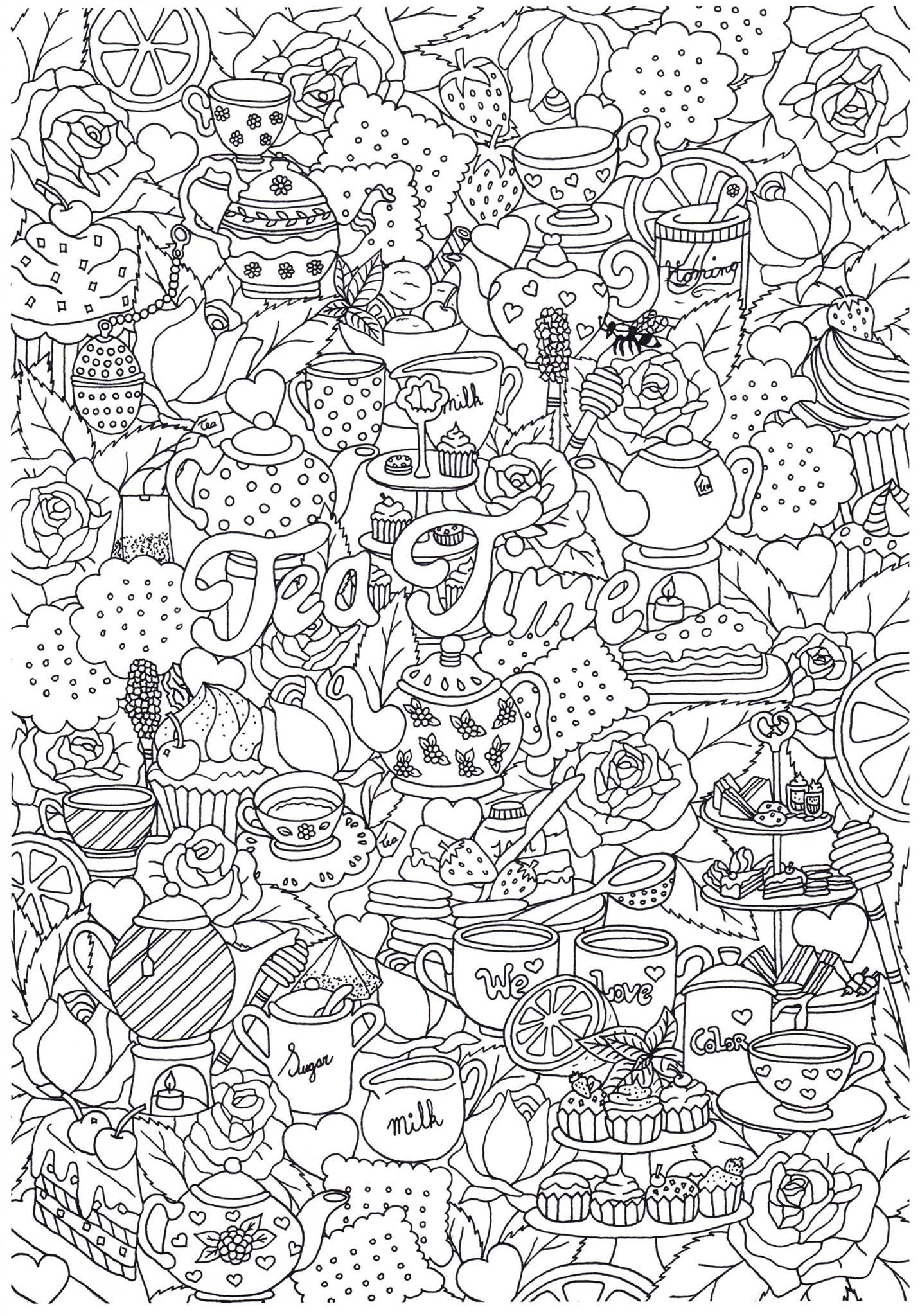 golosinas Dibujo para colorear golosinas