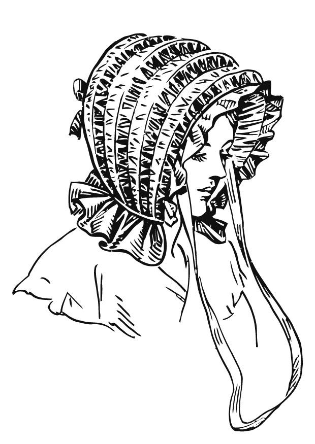 Dibujo para colorear gorro