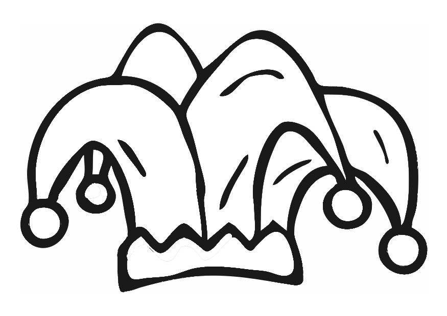 gorro de arlequAn Dibujo para colorear gorro de arlequAn