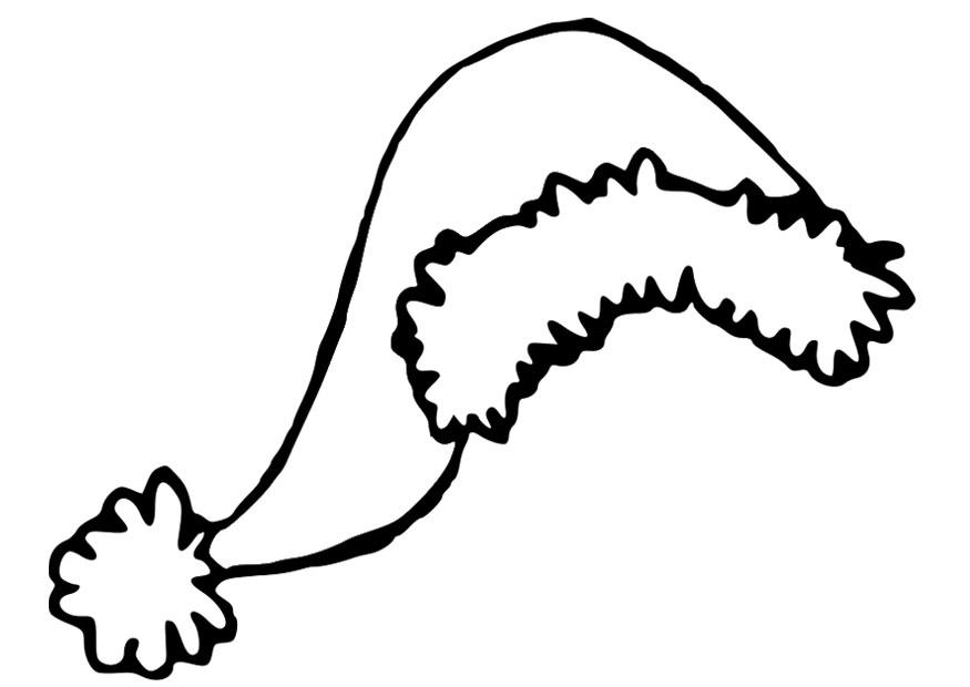 gorro de navidad Dibujo para colorear gorro de navidad