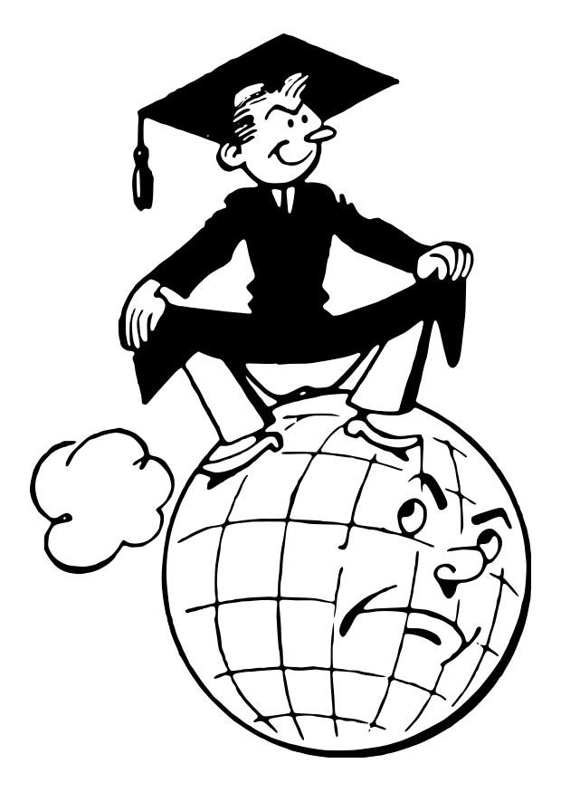 graduado Dibujo para colorear graduado