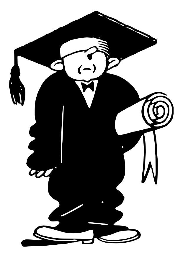 graduado Dibujo para colorear graduado