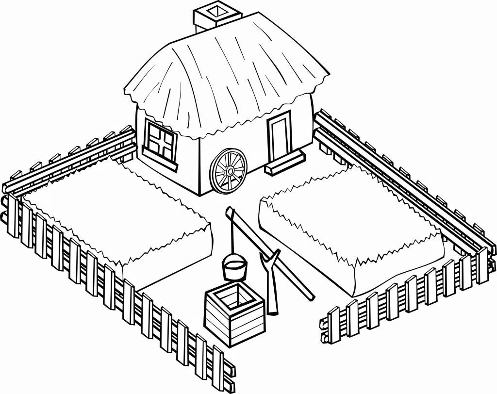granja Dibujo para colorear granja