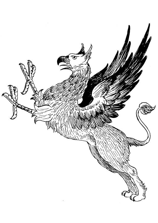 grifo Dibujo para colorear grifo