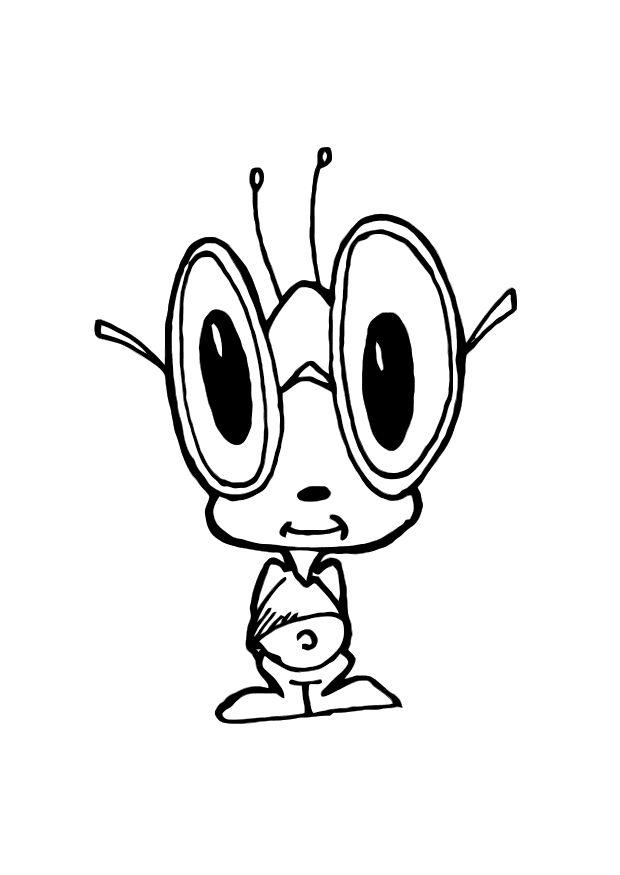 Dibujo para colorear grillo