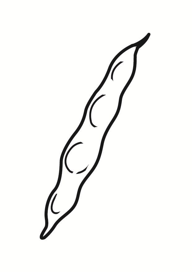 guisantes Dibujo para colorear guisantes