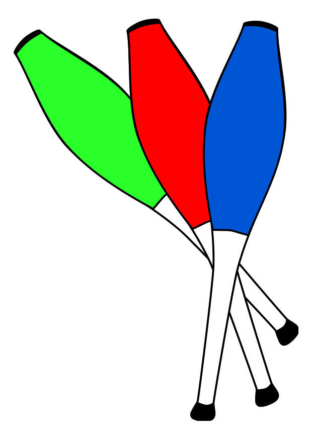 hacer juegos malabares - conos Imagen hacer juegos malabares - conos