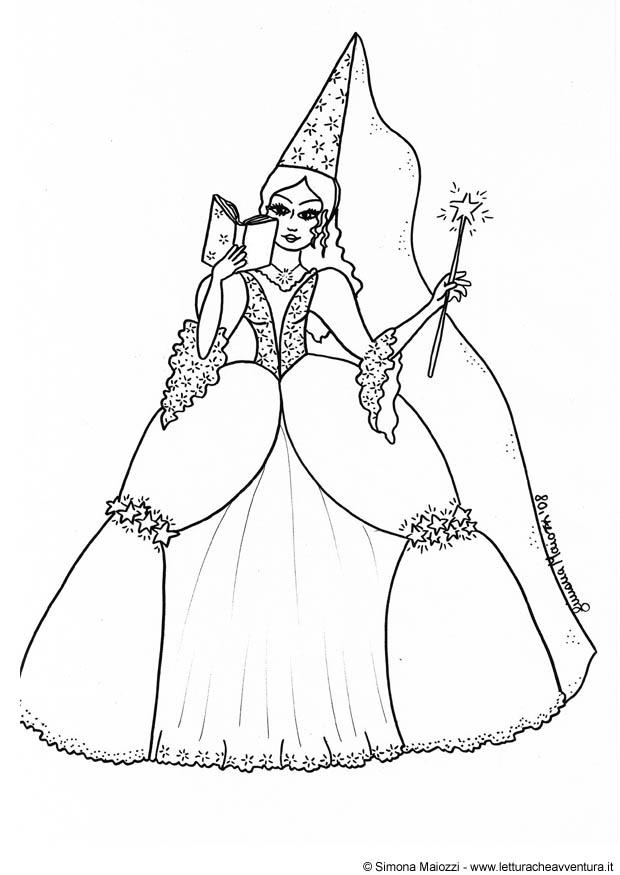 Dibujo para colorear hada