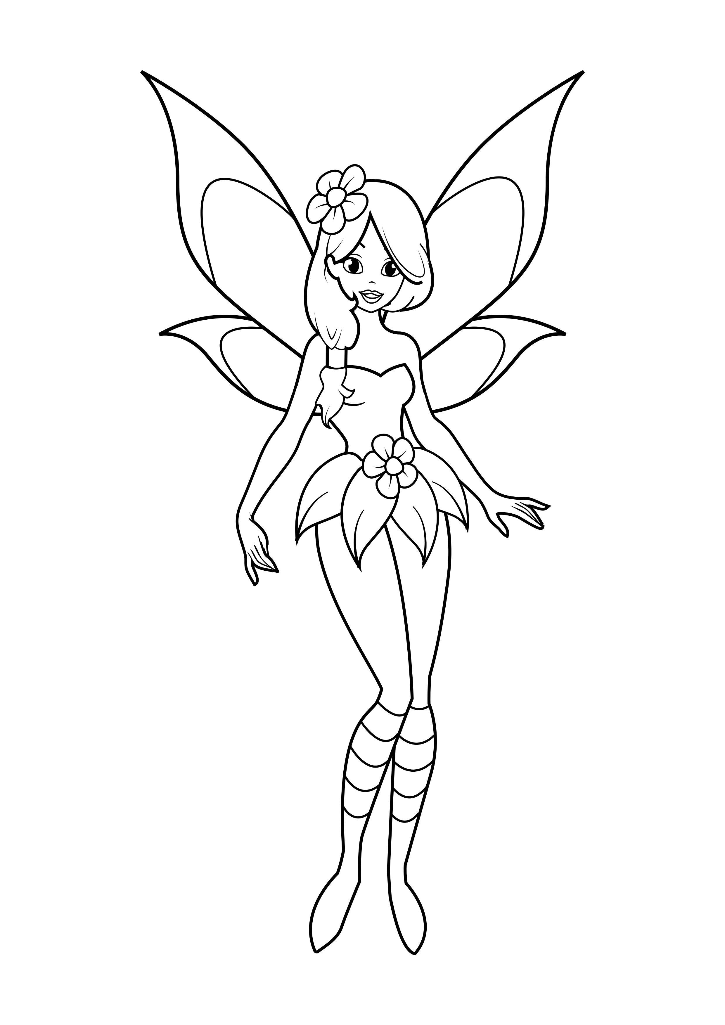hada Dibujo para colorear hada