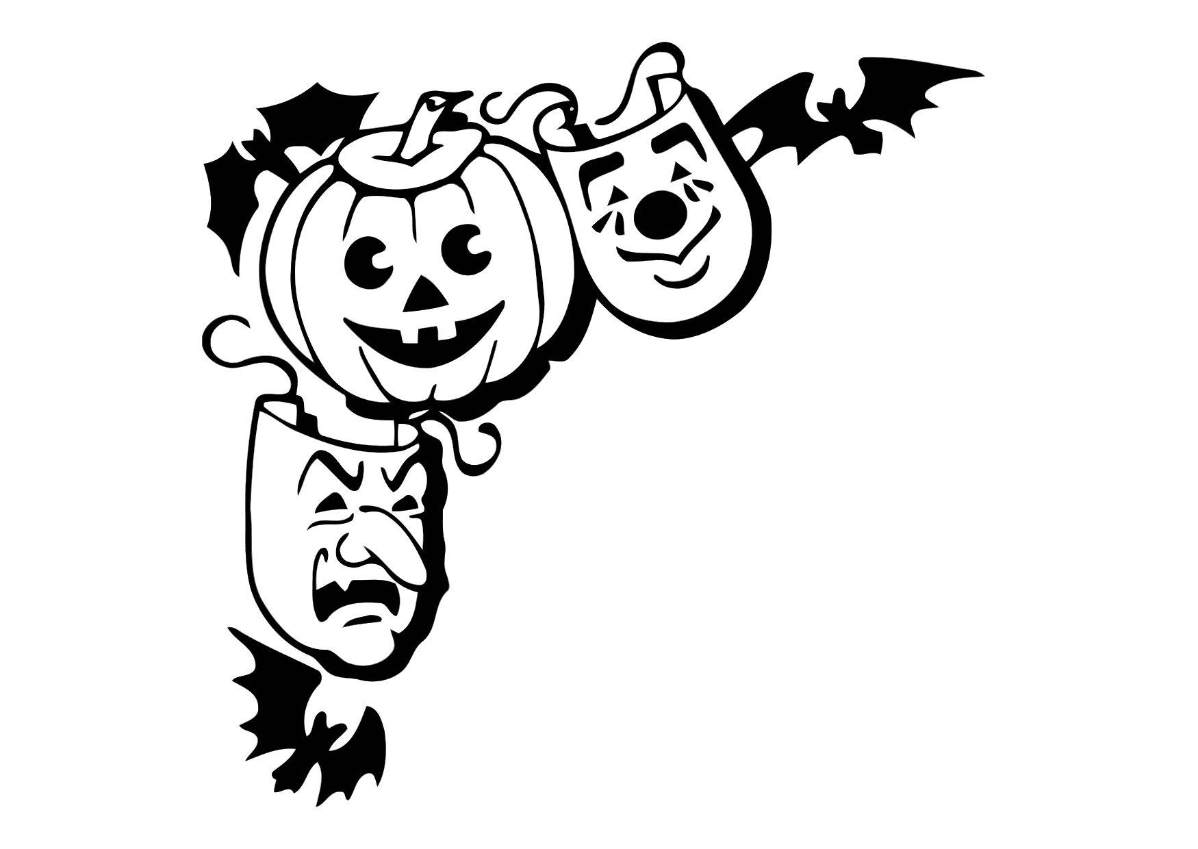 Dibujo para colorear halloween