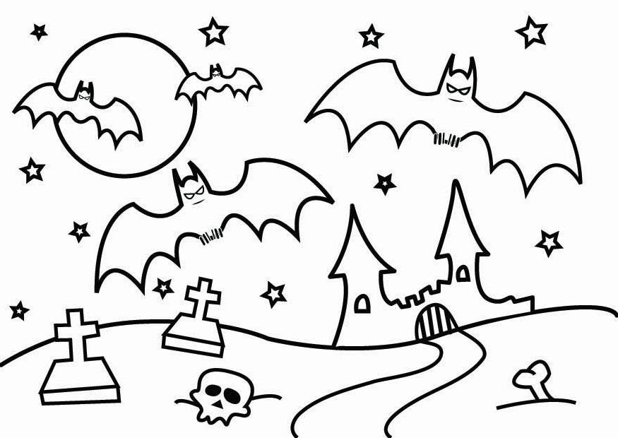 Dibujo para colorear halloween 