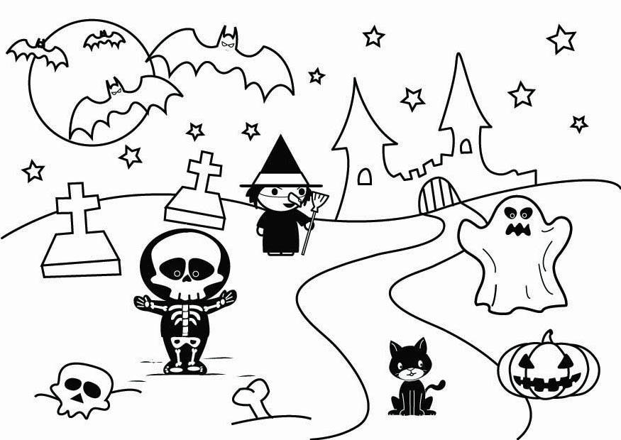 halloween Dibujo para colorear halloween