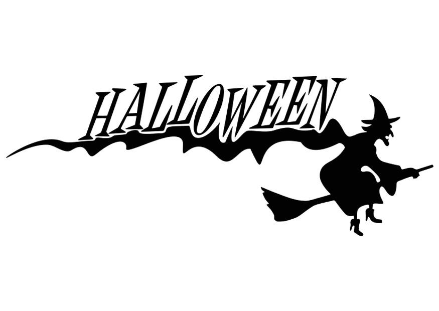 halloween - bruja Dibujo para colorear halloween - bruja