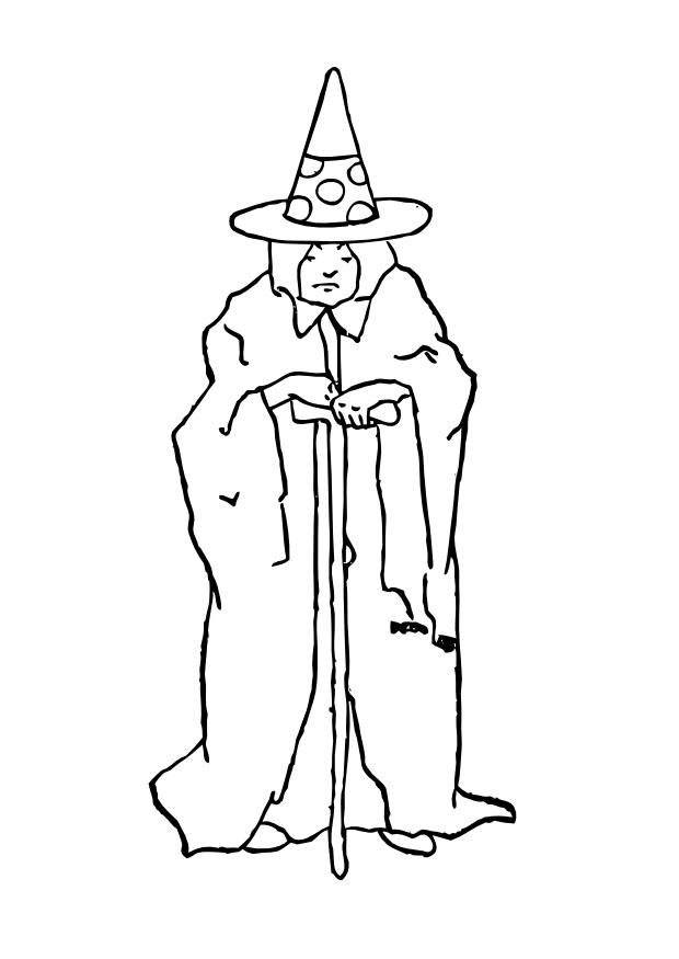 hechicero Dibujo para colorear hechicero