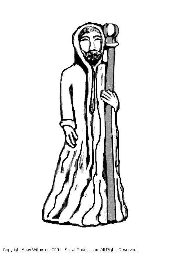 Dibujo para colorear hechicero