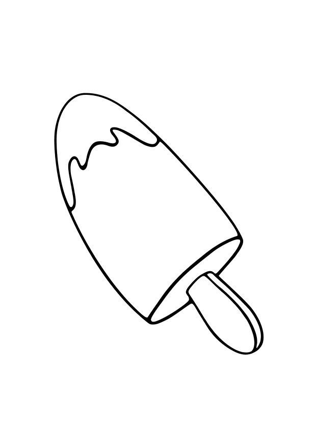 helado Dibujo para colorear helado