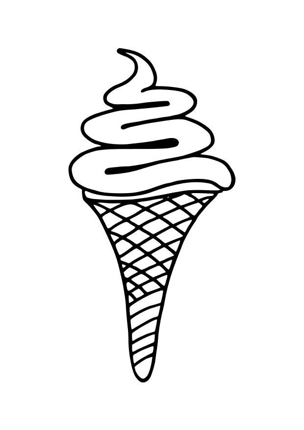 helado Dibujo para colorear helado