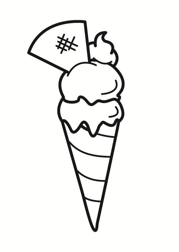 helado Dibujo para colorear helado