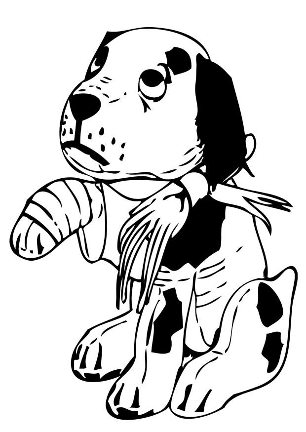 herido Dibujo para colorear herido