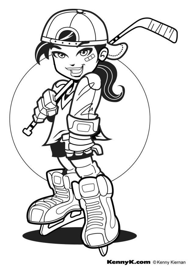 hockey Dibujo para colorear hockey