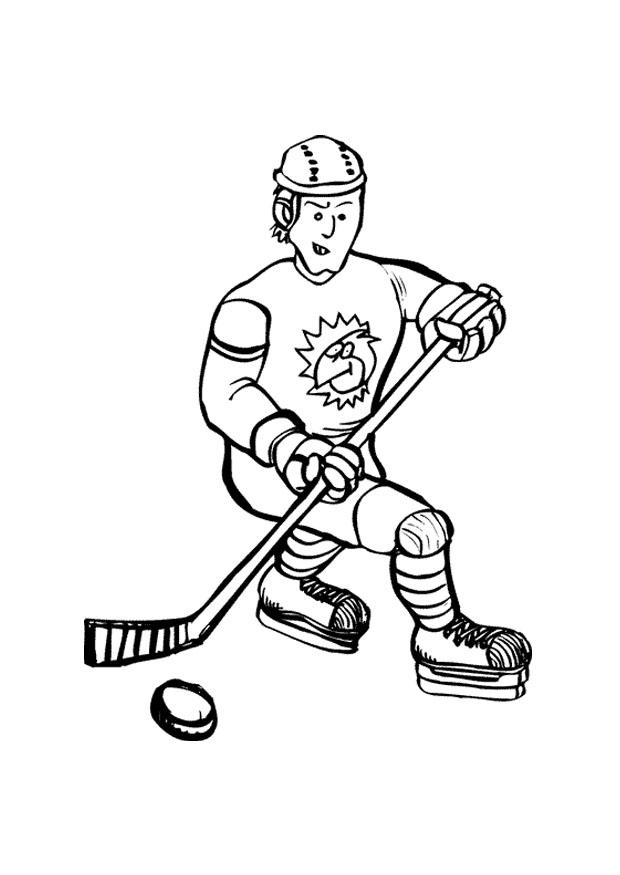hockey sobre hielo Dibujo para colorear hockey sobre hielo