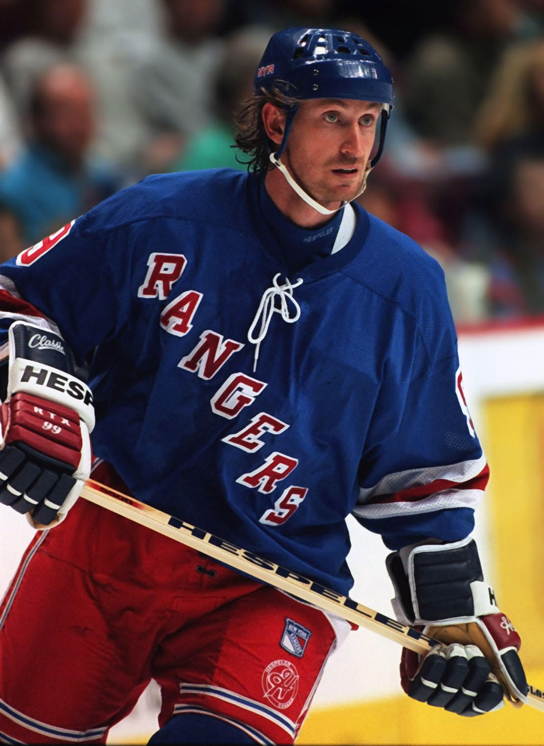 Foto hockey sobre hielo, wayne gretzky, new york rangers