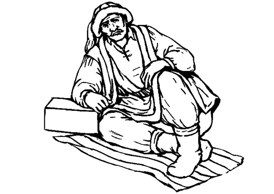Dibujo para colorear hombre