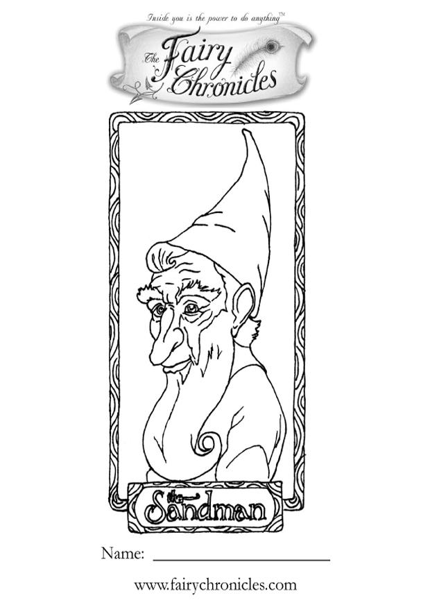 hombre del sueno Dibujo para colorear hombre del sueno
