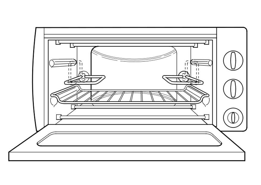 horno Dibujo para colorear horno
