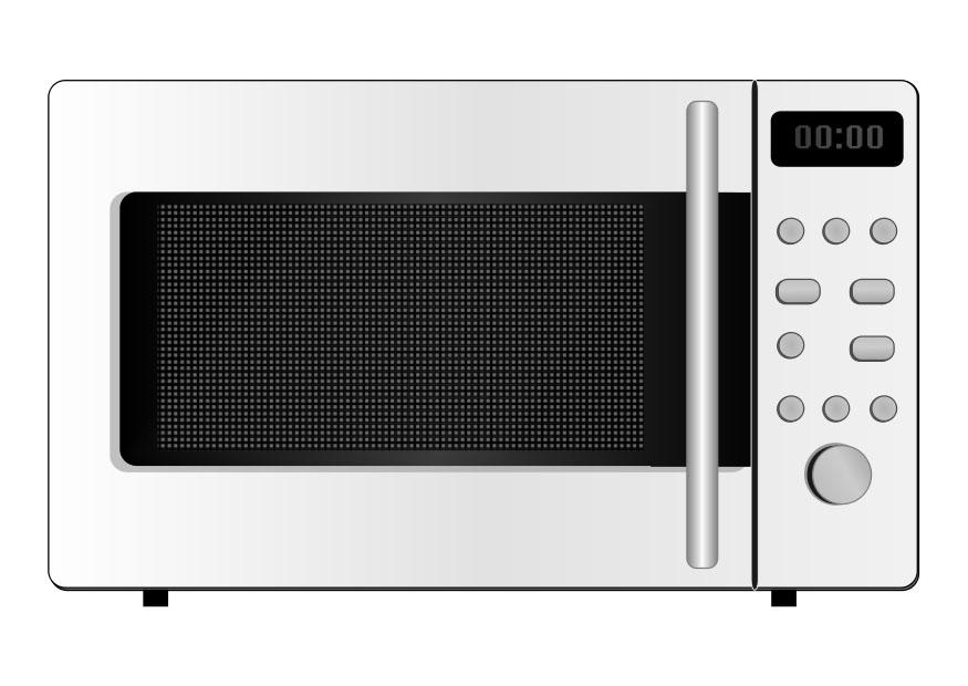 horno microondas Dibujo para colorear horno microondas