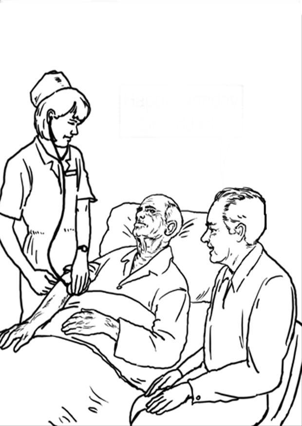 hospital Dibujo para colorear hospital